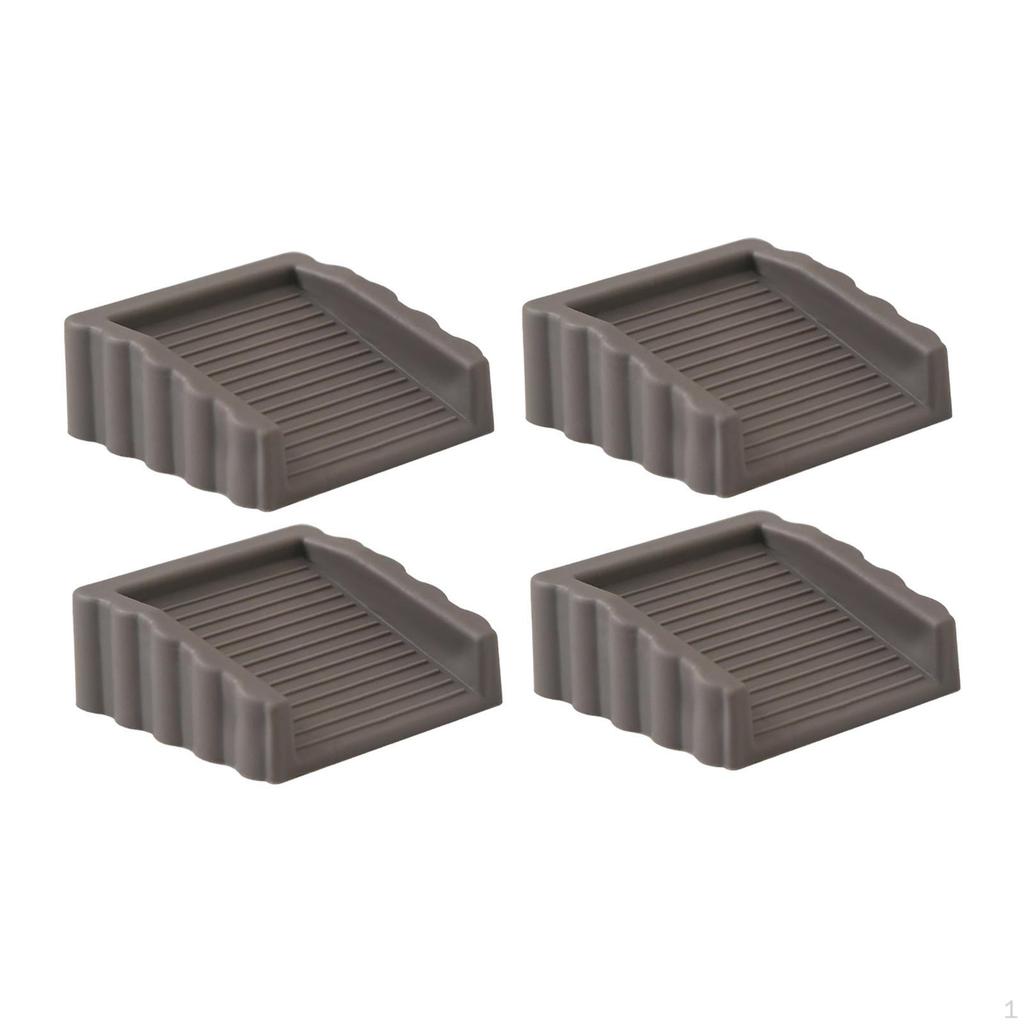 4 Pieces Door Stopper Stop Doorstopper Versatile Portable Rubber Floor Protection Doorstop for