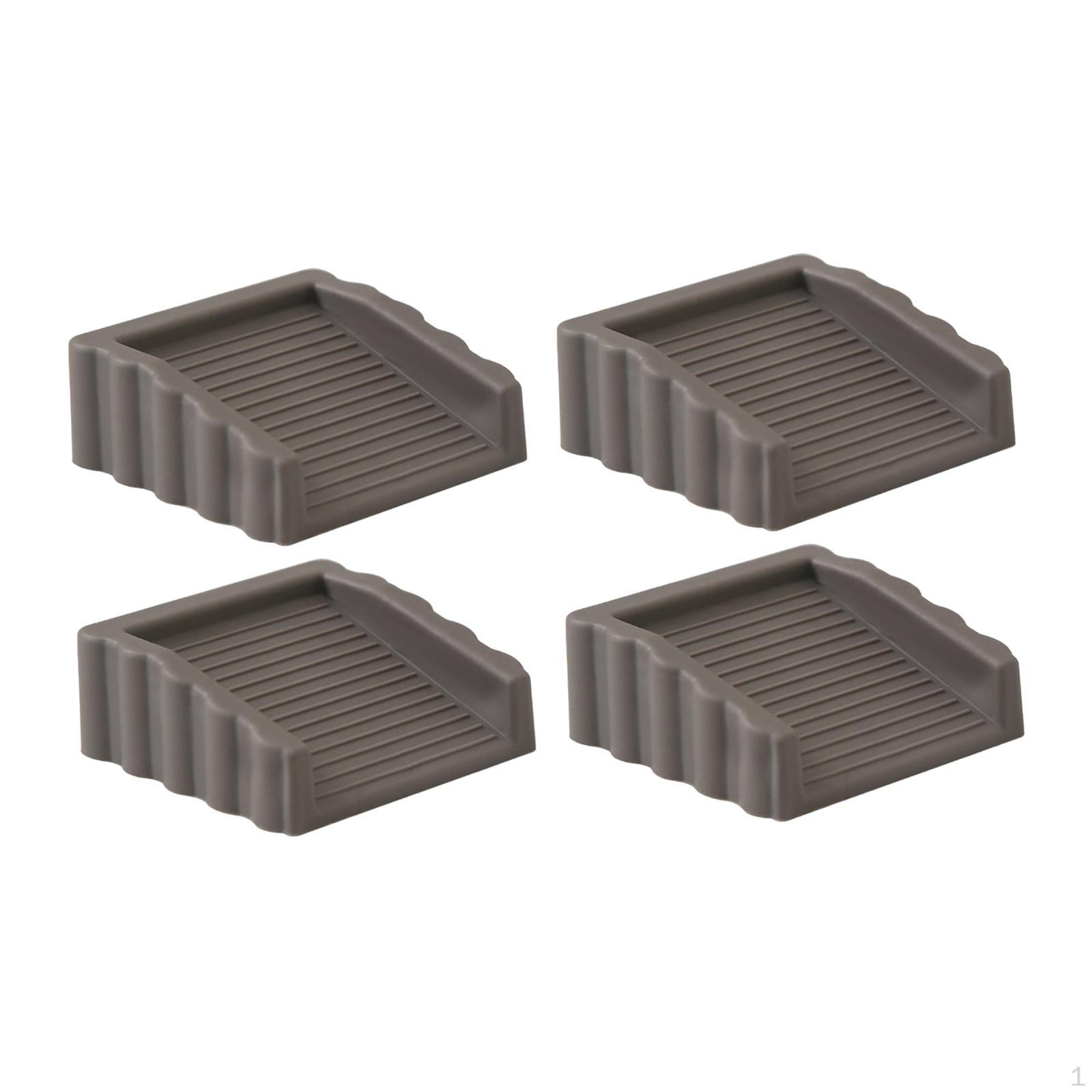 4 шт. Стопор для двери Ограничитель Дверной стопор Универсальный Портативный Резиновый Защита пола Дверной упор для серый