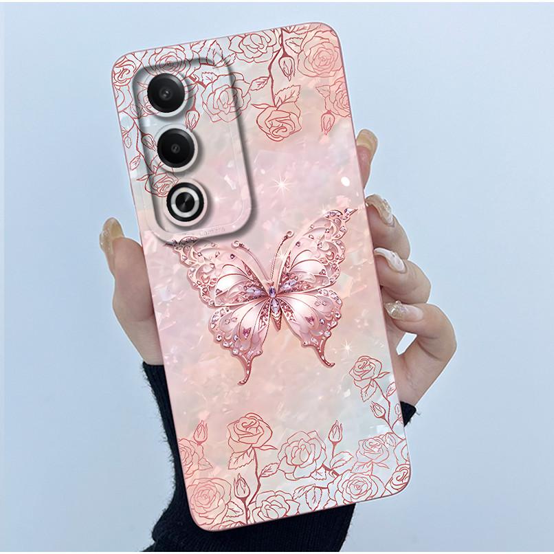 For OPPO A80 5G Case Fashion Simplicity Flower Soft Silicone Back Case For OPPO A80 5G CPH2639 Phone Cover OPPOA80 A 80 Fundas