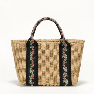 Rattan Lace Tote   Black  Lala2b034s 