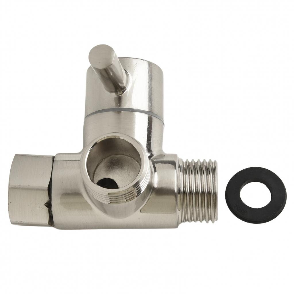 3-Wege T-Adapter G1/2 Duschkopfhalterung Montageventil Verteiler Umsteller Anschluss
