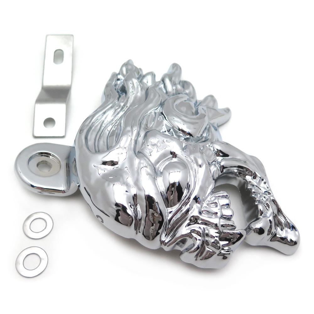 Motorcycle Horn Cover for 1992 and Up Harley-Davidson with Side Mount All V-rod's Chrome