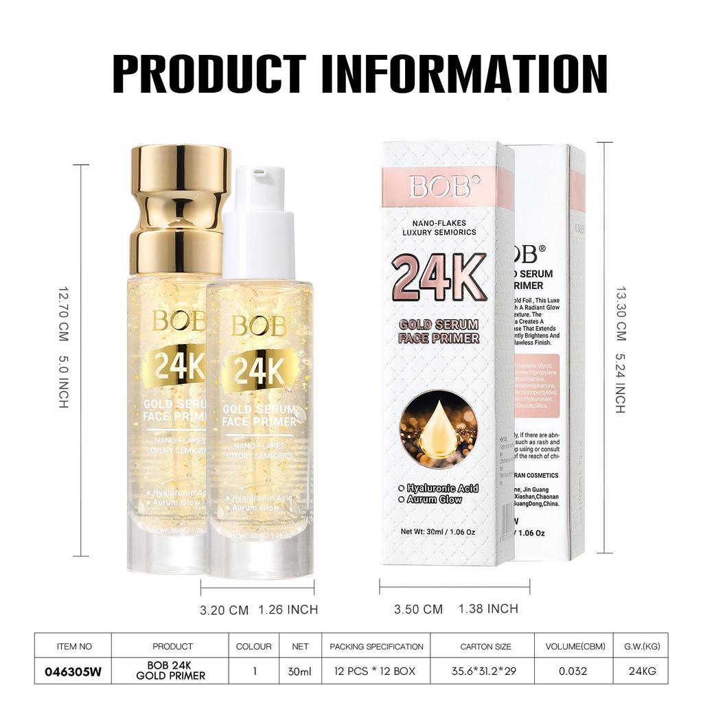 Bob Primer Unsichtbare Poren: Feuchtigkeitsspendender Concealer für Aufhellung & langanhaltenden Nude-Look für Damen