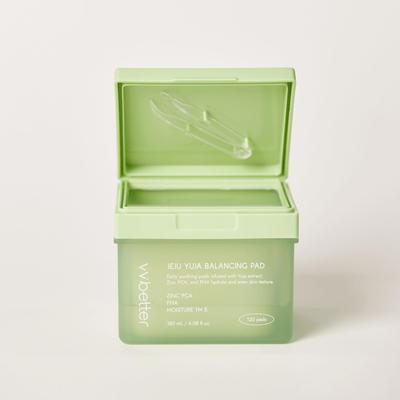 Jeju Yuja Balancing Toner Pads, Vegan, 120 Pads