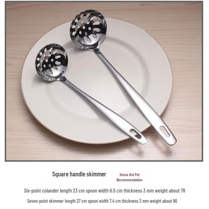 Homeglen Langstiel Edelstahl Suppenkelle Set