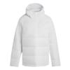Helionic Hooded Solid Color Warm Down Jacket Women Jacket White KG3149