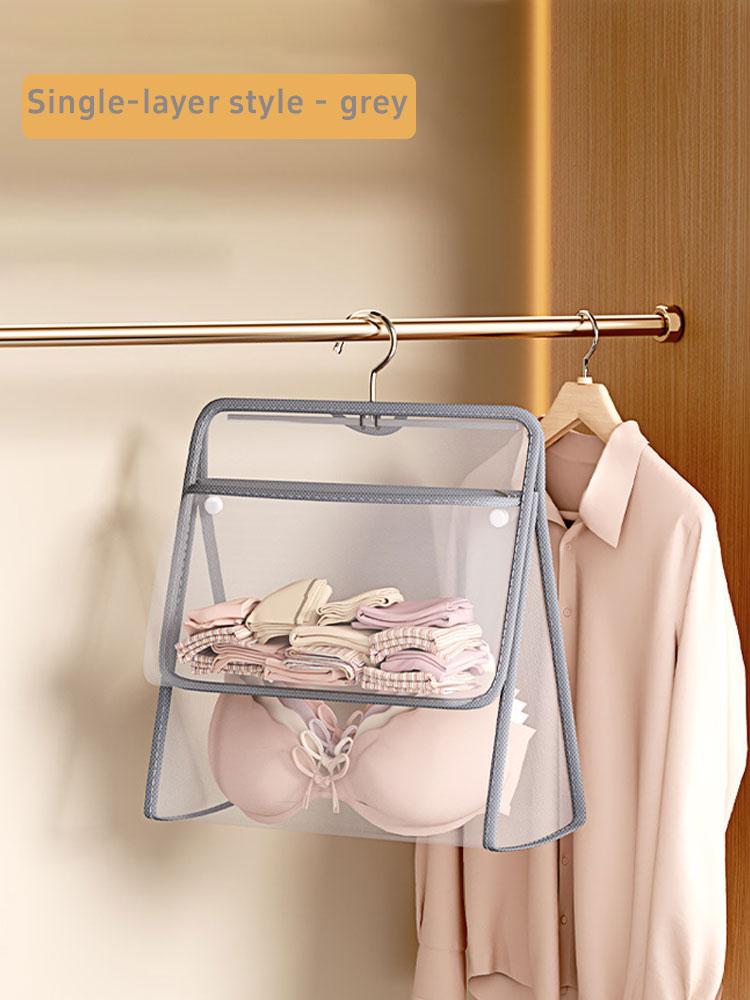 

1PC Autumn and Winter new underwear and socks storage hanging bag, hanging storage net pocket, wardrobe underwear storage bag