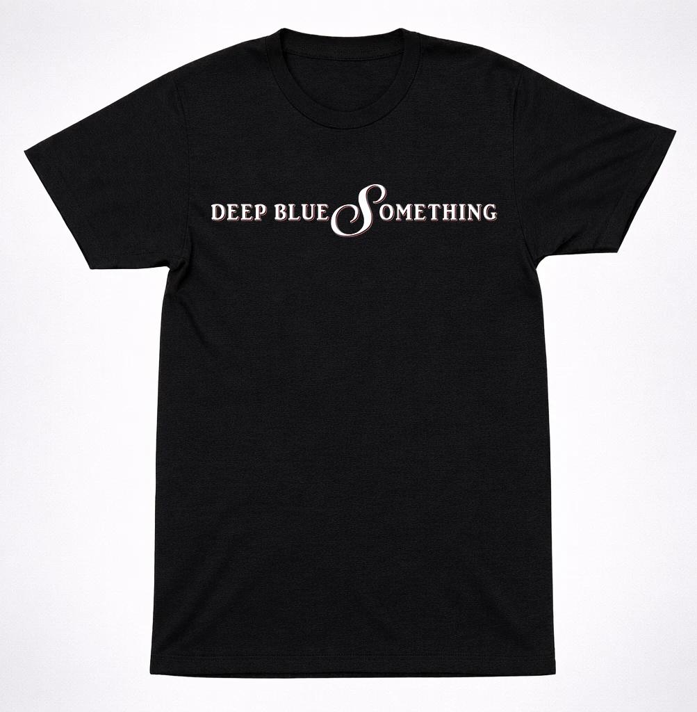Deep Blue Something Script Logo Shirt 90s Alternative Rock Band T-Shirt S