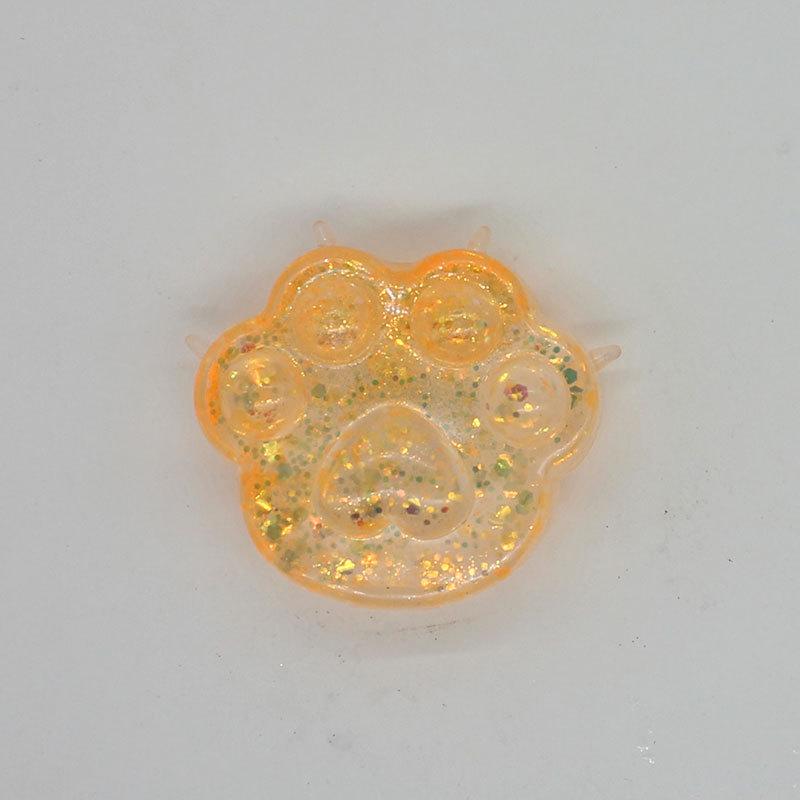 Toys Sequins Maltose Pinch Toy Stress Relief Anti-stress Soft TPR Slow Rebound Elastic Squeezing Colored Cat Paw Decompression