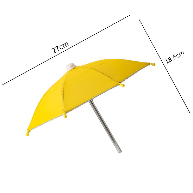 Mini Cycling Umbrella: Cute Mobile Phone Sunshade with Clip, Decorative Toy Umbrella