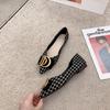 Fashion Pointed Flat Shoes for Women's New Boat Shoes Black Work Shoes Checkered Shallow Women Shoes Super Big Size 45 46 47 48 49 50