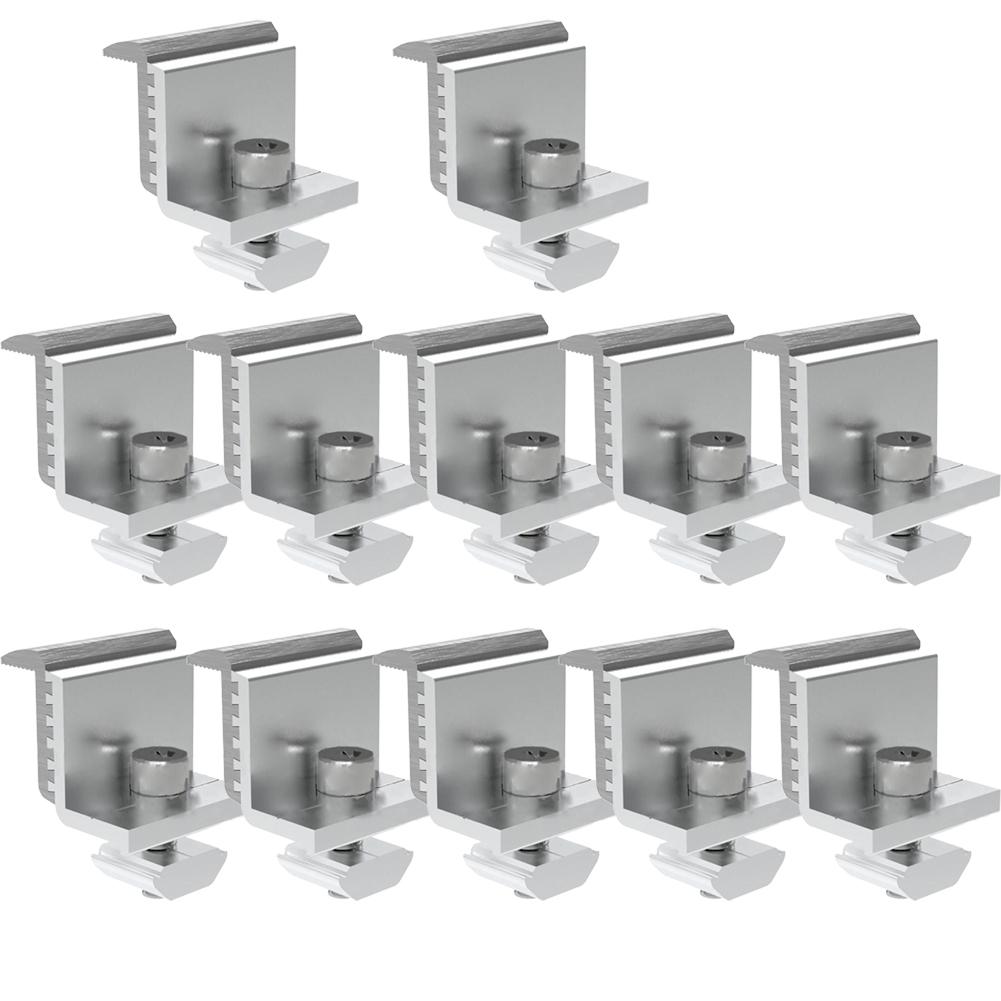 Solar Panel Module Bracket Strong Toughness Clip Solar Panel 1pc Aluminum Alloy Medium Pressure Easy Installation