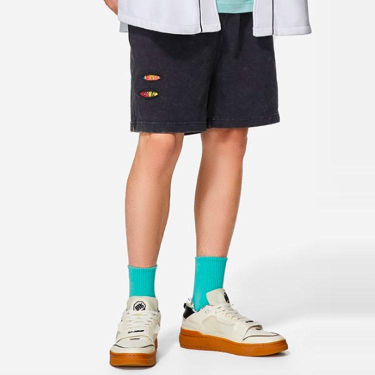 Li-Ning X Marvel Skateboard Series Breathable Loose-Fit Shorts Men Bottoms Black AKSSB11-1