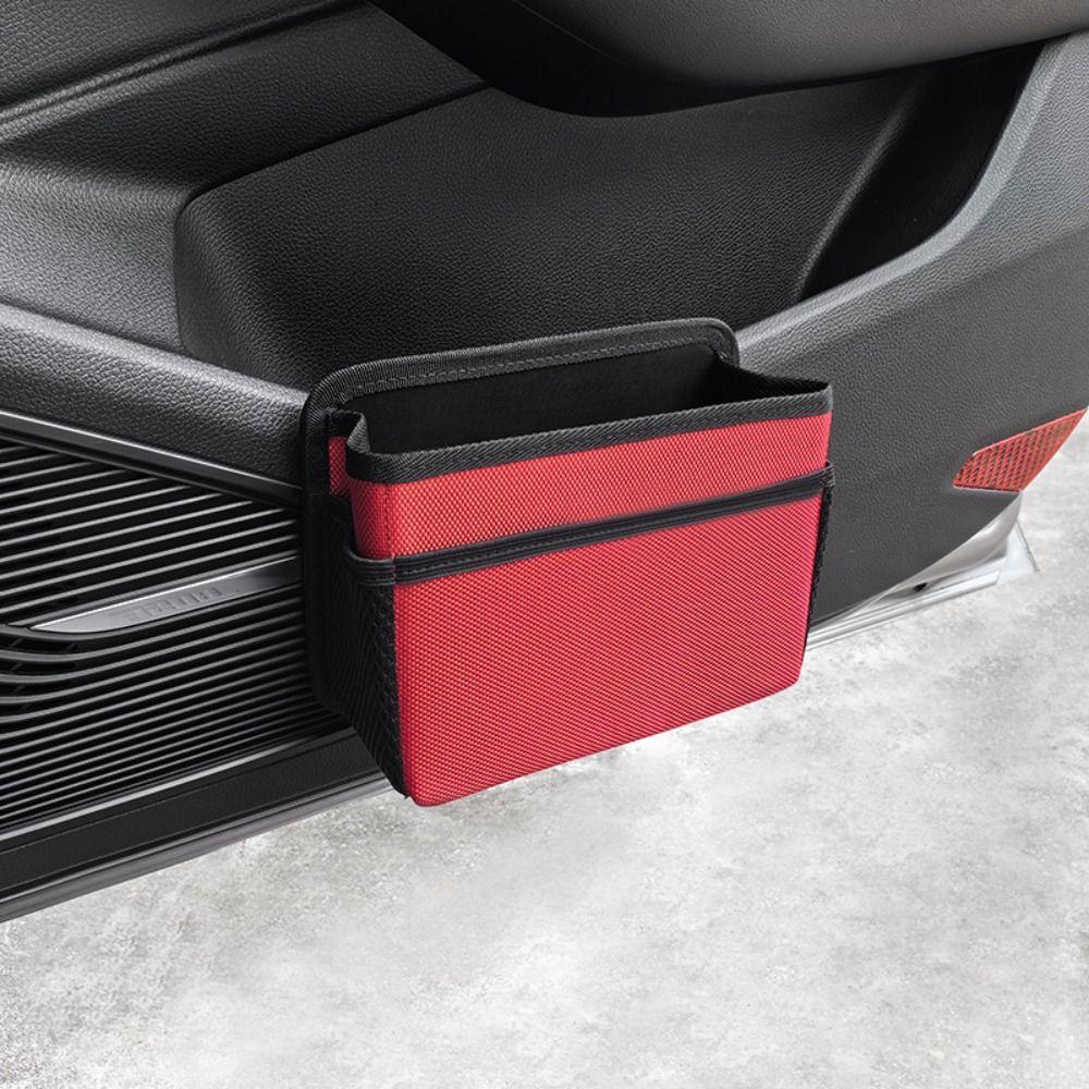Foldable Car Trash Can Waterproof Hanging Storage Bag Automotive Garbage Storage Box  Copilot Door