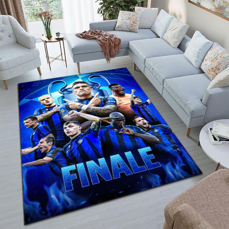 Famous F.C. Internazionale Milano football player Lautaro Martínez carpet is suitable for living room and bedroom office decorative carpet L2