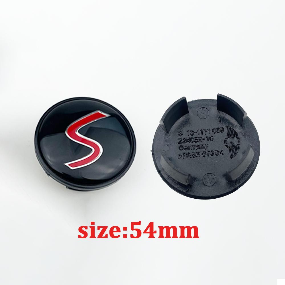 4Pcs 54mm Car Wheel Center Hub Cap Rim Cover For Mini JOHN Cooper S Works JCW One+ R56 R60 R61 F54 F55 F56 F60 Auto Accessories