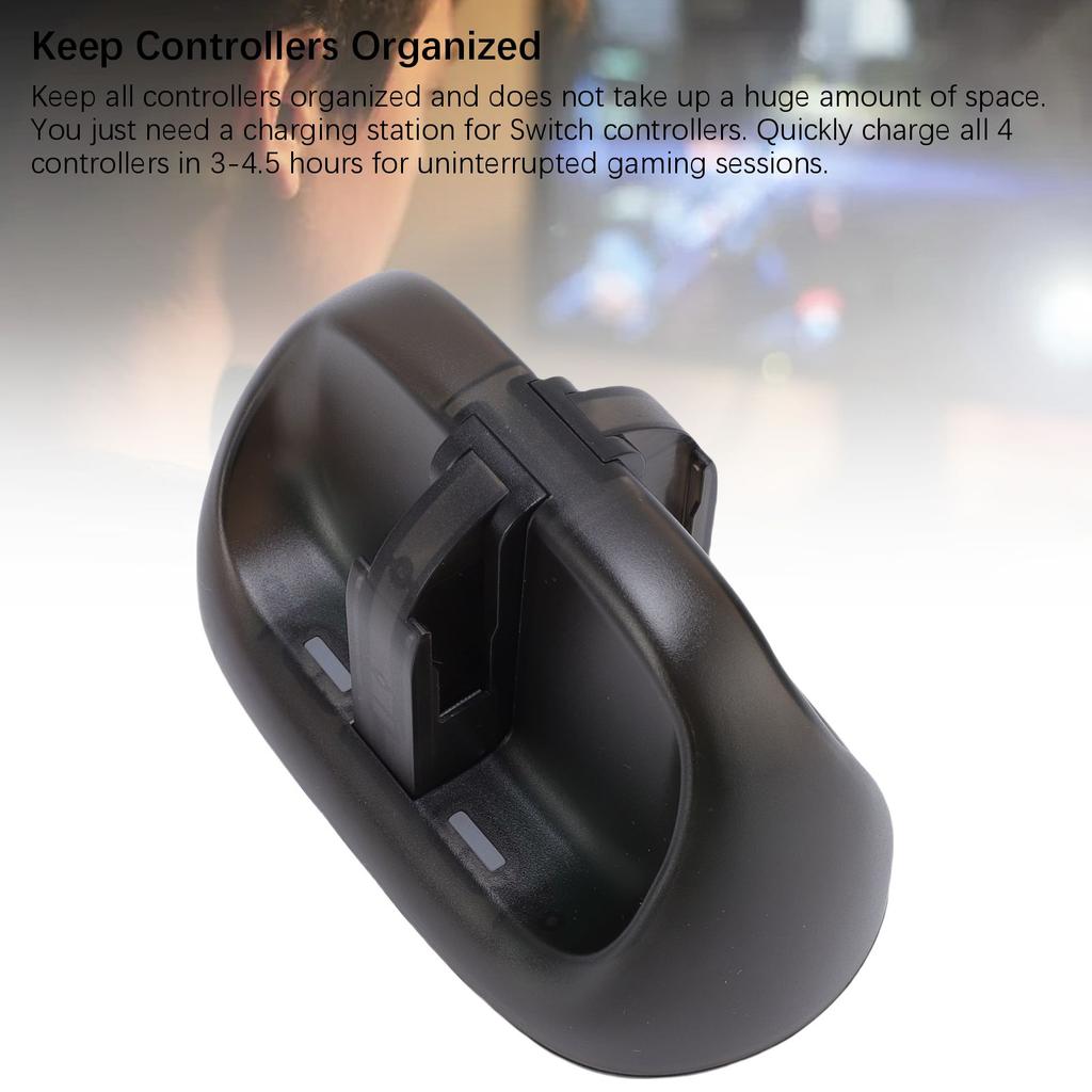 For Switch Controller Charging Station 4 in 1 Game Console Controller Charging Dock with LED Indicat