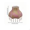 Lamp Shade with Tassel Beaded Lampshade Tassels Floral Princess for Girls, Teens,
