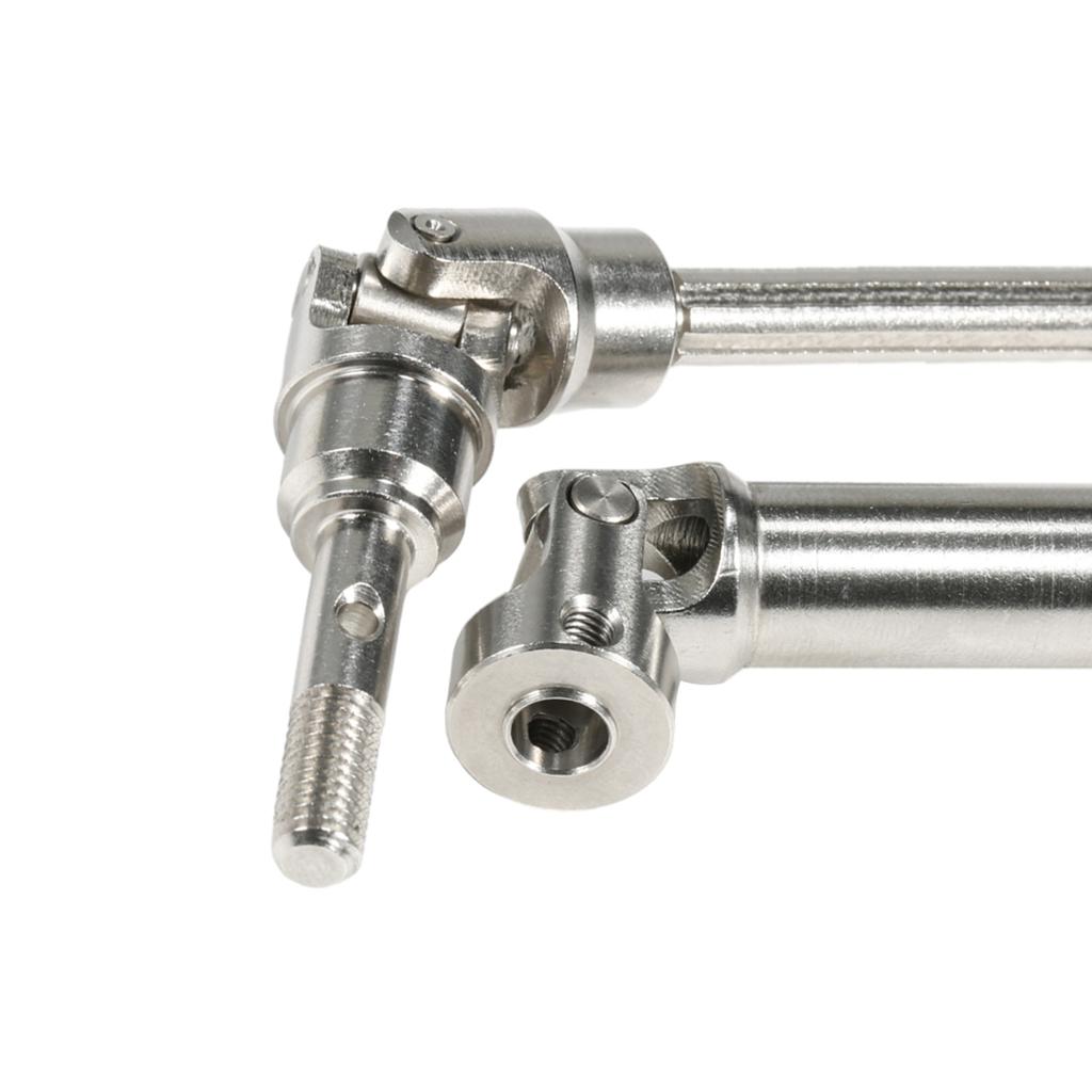 Machined Stainless Front Rear Steel Drive Shaft Universal Joint Driveshaft for 1/10 RC Truck SLASH Rustler Stampede Hoss Upgrade