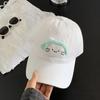 Korean Style Plush Doll Baseball Cap Solid Color Peaked Cap Fashion Earphone Cat Sun Hat  Men