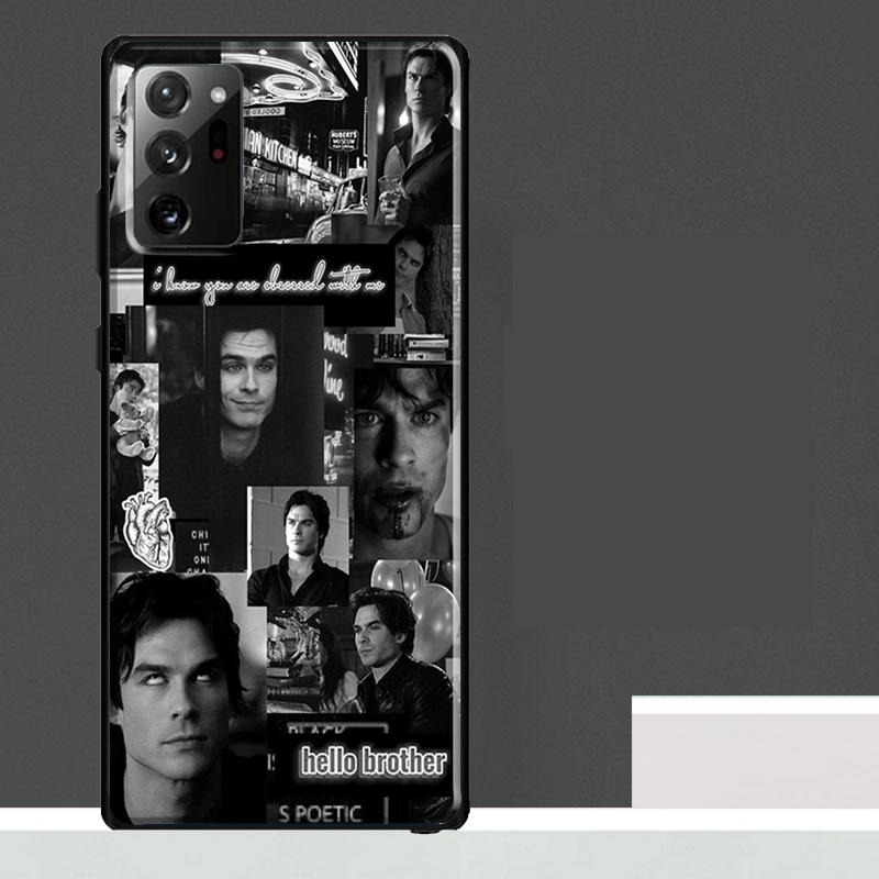 Damon Salvatore Vampire Diaries Case For Samsung Galaxy S25 Ultra S21 S22 S23 S24 Ultra S9 S10 S20 Plus S25 FE Phone Cover