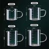 250/350/500/1000ml Glass Measuring Cup With Handle 1pc High Borosilicate Glass Milk Coffe Measuring Mug Heat-resistant Cup
