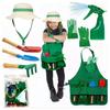 Set de 7 piezas Delantal de Jardín para Niños Set de Herramientas Guantes de Jardín Cultivar Flores Jugar Cosplay Juguetes de Ciencia Fiesta de Niñas Disfraces de Cosplay