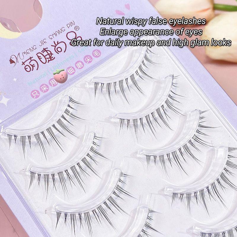 Mogugu - Set mit 5 Paar: Natürliche, zarte künstliche Wimpern