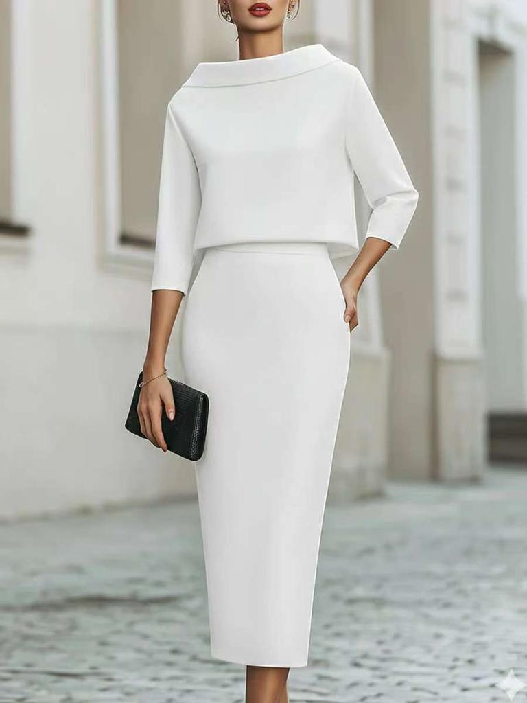 Oversized Sexy Bodycon Dress and Top Set - New Arrivals for