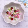 100pcs Resin Kawaii Mini Colorful Strawberry Art Nail Flatback Stone Applique DIY Scrapbook Earring Decor Accessories Crafts