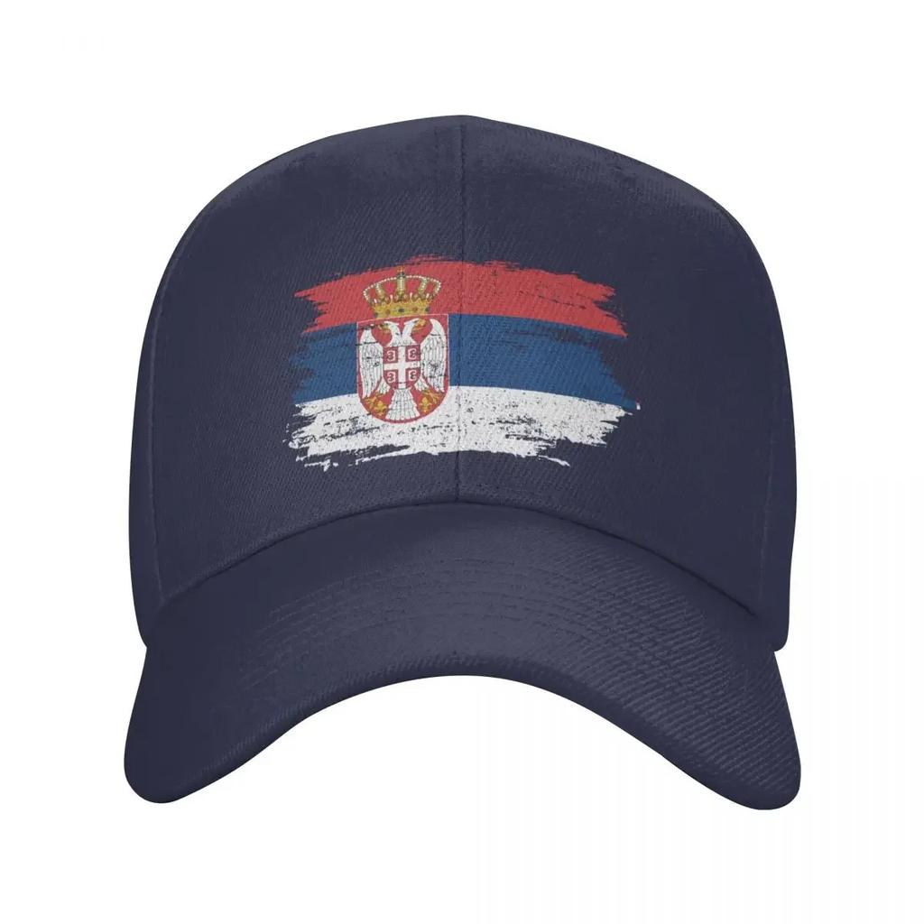 Personalizované Srbsko Flag Baseballová čepice Ženy Unisex Prodyšný Srbský Hrdý táta Klobouk Sportovní Snapback Čepice Sluneční čepice
