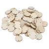 100pcs Wood Handmade DIY Unfinished Blank Wood Chips Round With Hole Wooden Pendants 3.5cm Round Wood Pieces Craft Decoration