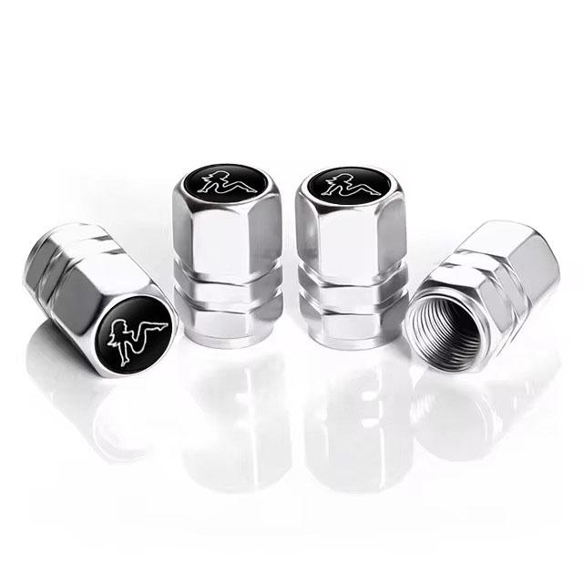 4pcs Aluminum Alloy Car Wheel Tire Valve Caps Tyre Rim Stem Covers Dustproof Tire Cap For Honda Toyota Seat VW Ford Accessories BT1