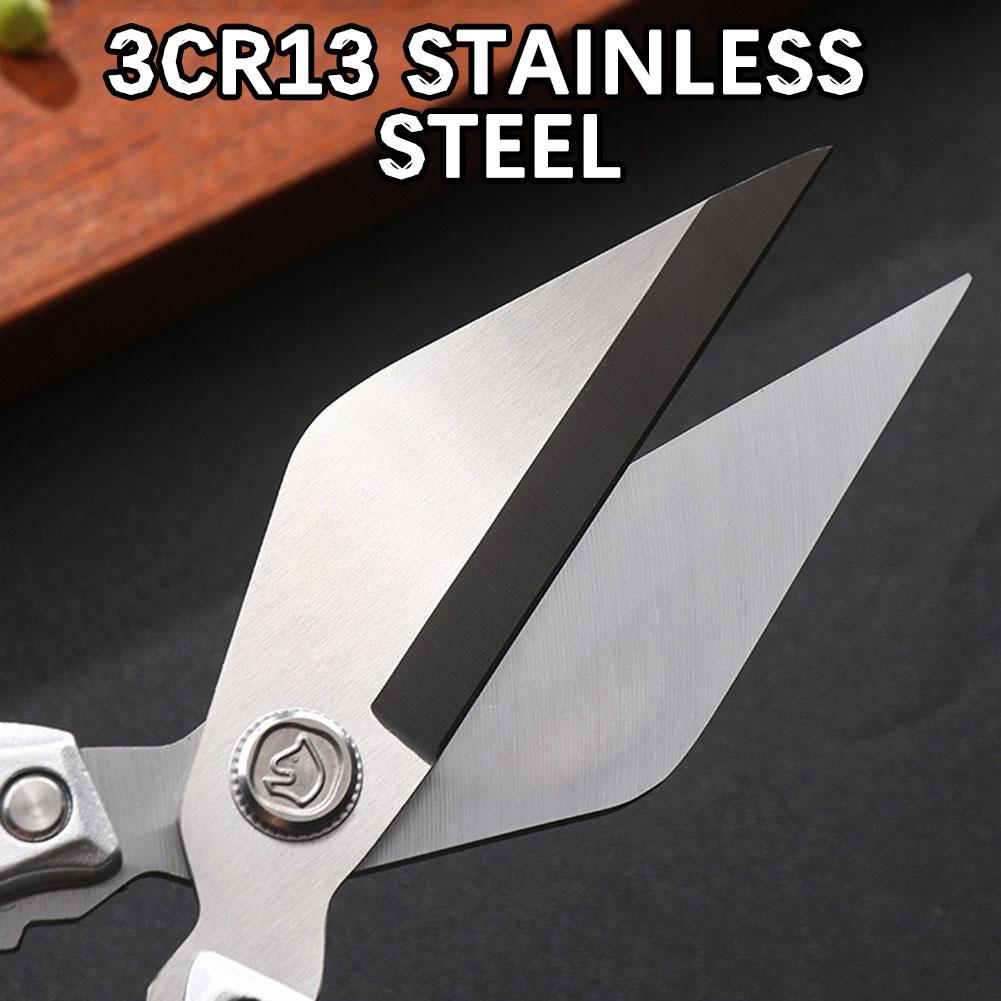 Scissors Ultra Sharpen Chicken Bone Cutter Poultry Cutting Chicken Meat Fish Stainless Steel Heavy-Duty Kitchen Scissors