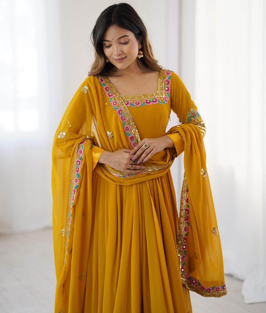 Nové Těžké Designové Anarkali Šaty Salwar Kameez Indické Pákistánské Bollywoodské Salwar Oblečení