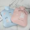 Water-Filled Cartoon Pig Hot Water Bag PVC Hand Warmer Portable Hot Water Bottles  School
