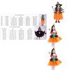 Adorable Children Halloween Witch Costume Gown For Girls With Stylish Bow Design
