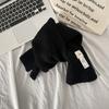 [Dai Green] Autumn and Winter Korean Ins Style Solid Color Simple Egg Cross Perforated Scarf Atmosphere Warm Blue Scarf