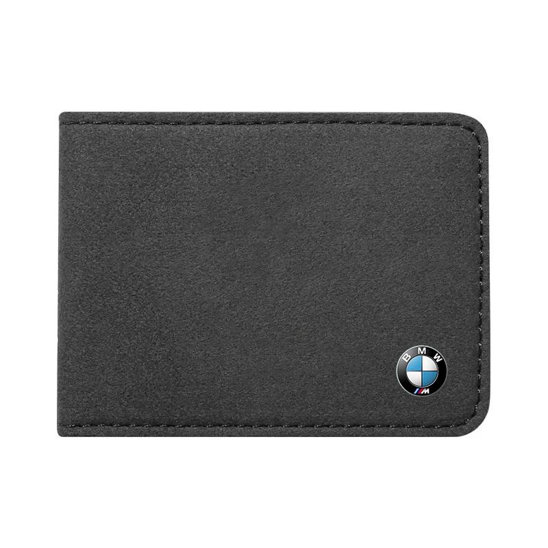 BAIL4 2025 Hot Car Driver License Suede Leather Bag Auto Driving Documents Wallet For BMW 50th E46 E90 E60 F30 F10 X1 X2 X3 X5 X4 X6 X