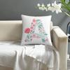 Cute Floral Letter Pillow Case Sofa Decorative Home Double-sided Printing Short Plush Cushion Cover Throw Pillow Cover Gifts