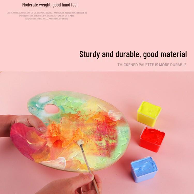 Oil, Gouache, and Acrylic Painting Palette: Transparent Acrylic for Color Mixing and Art Students