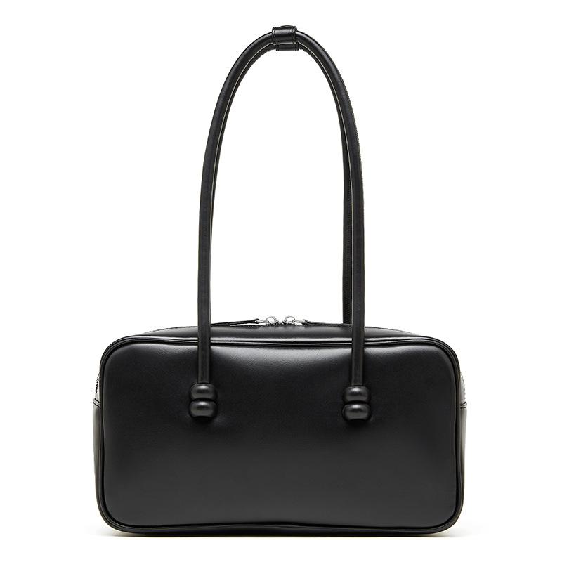 Leather underarm bag women's new large-capacity women's bag shoulder bag bowling bag