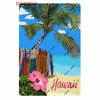 Beach Mermaid Metal Wall Sign for Girls Tiki Bar Hawaii Relax Pub Ocean Happy Place Keep Surfing Home Decor WY