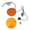 Candle Warmer Lamp with Bulb Glass Lampshade Fragrance Candle Warmer Desk Light for Bedroom Indoor Decoration Orange