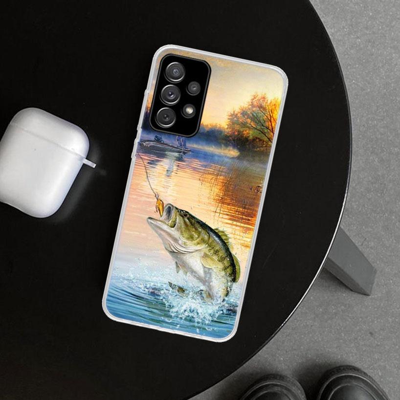 Offshore Angling Fishing Fish Rod Phone Case for Samsung Galaxy A17 A16 A26 A36 A56 A57 A37 A15 A25 A35 A55 A14 A24 A34 A54 A13
