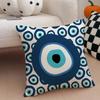 Classic Prank Evil Eyes Pillow Case Comfort Sofa Bed Silky Elegant Invisible Zipper Decorative Cushion Cover