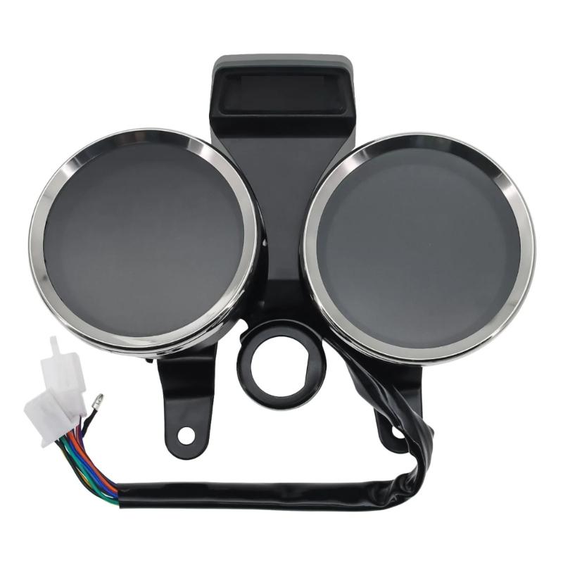 Digital Display Cluster Speedometer Odometer Dashboard Suitable for GN125 Waterproof Motorbike Instrument LED Tachometer