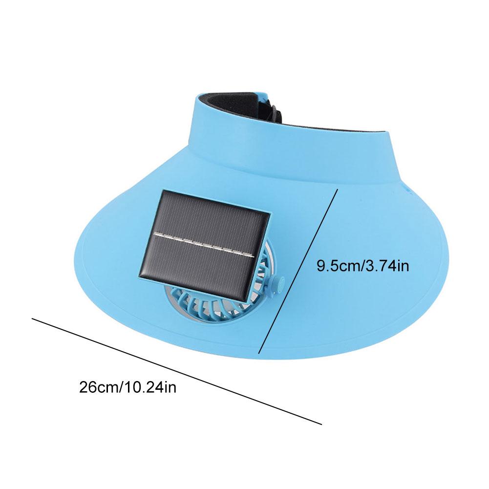 Sun Visor Hat with Fan Solar & USB Charging Sun Protection Hat Breathable Summer Cooling Fan Hat for Outdoor Camping Fishing