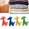 100Pcs Wood Button Colorful Giraffe Shape Craft Kid Clothes Accessories 25x20mm25x20mm