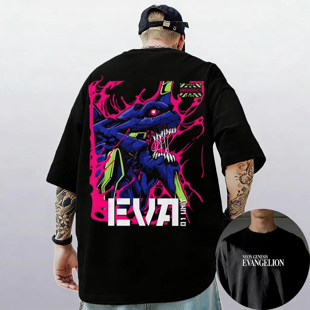 Neon Genesis Evangelion Ayanami Rei Asuka Classic Style Short Sleeve Tshirt Men Women 2026 Summer ParentChild Cotton Tee Tops